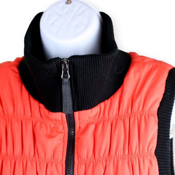 Calvin Klein Performance Red Quilted Puffer Vest Size L - Picture 4 of 11